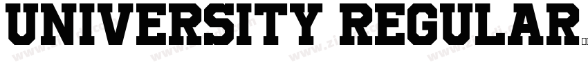 University Regular字体转换